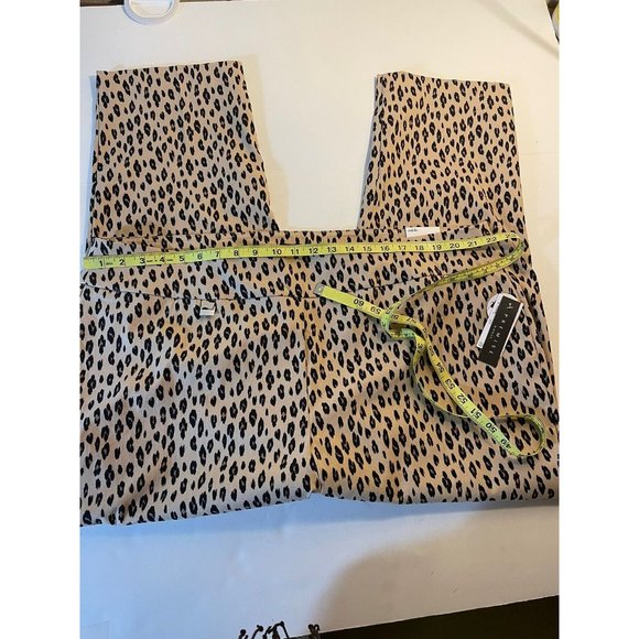 Premise Women Pants Size 3X Pull On Tummy Control Cheetah Print Ankle Hi Rise - Picture 13 of 16